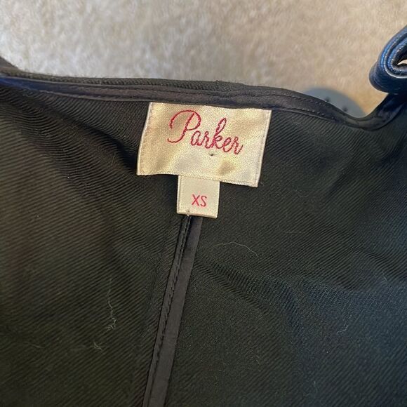 Parker Leather Sleeve & Cloth Torso Crop Jacket - Picture 8 of 8